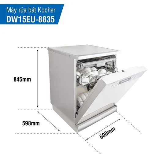 Bán máy rửa bát Kocher KDEU8835 tại Hà Nộ