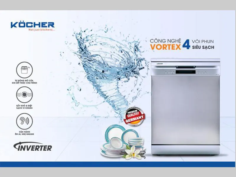 Bán máy rửa bát Kocher KDEU8835 tại Hà Nộ