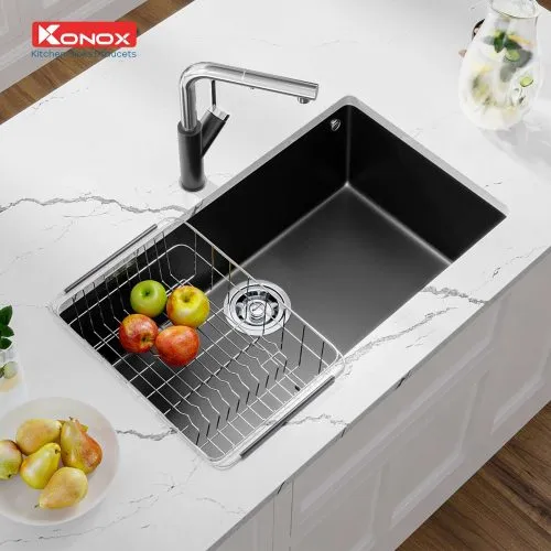 chậu rửa bát Konox Naros 760S Black