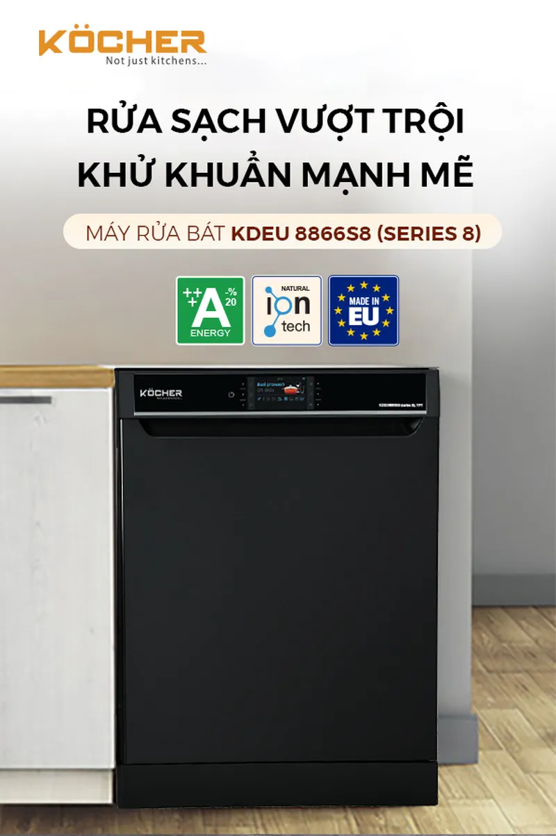 máy rửa bát kocher KDEU-8866S8