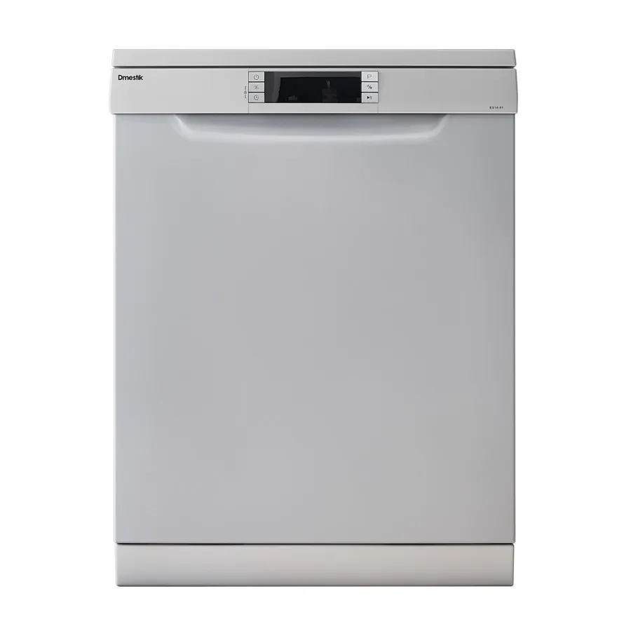 Máy rửa bát của D'mestik lượng nước tiêu thụ khoảng 9.5 lít – 12 lít 1 lần rửa