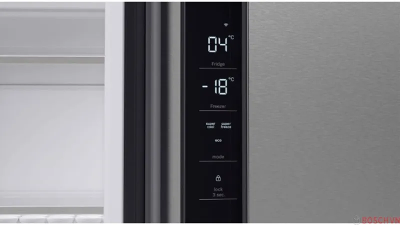 Bảng điều khiển của Tủ Lạnh Bosch KFN96APEAG