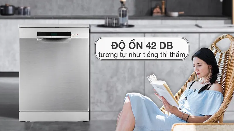 Độ ồn khi máy hoạt động tầm 42dB